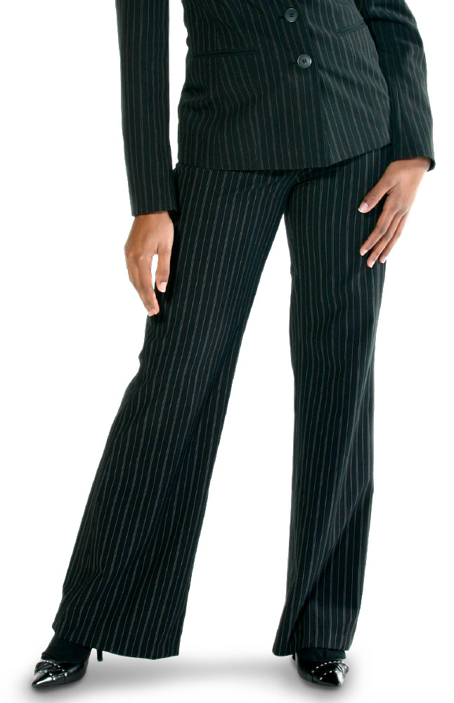 Versatil Black Striped Pants