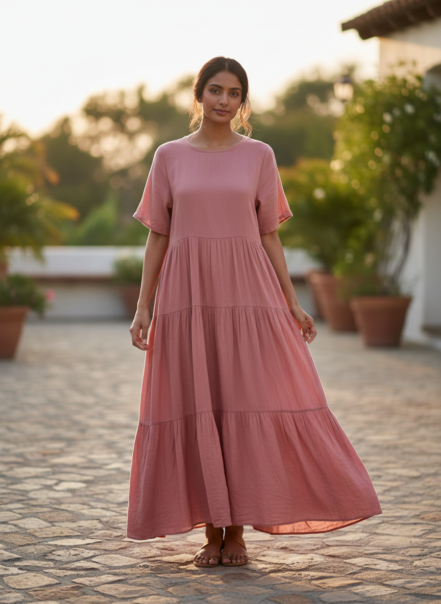Aura Tiered Maxi Dress