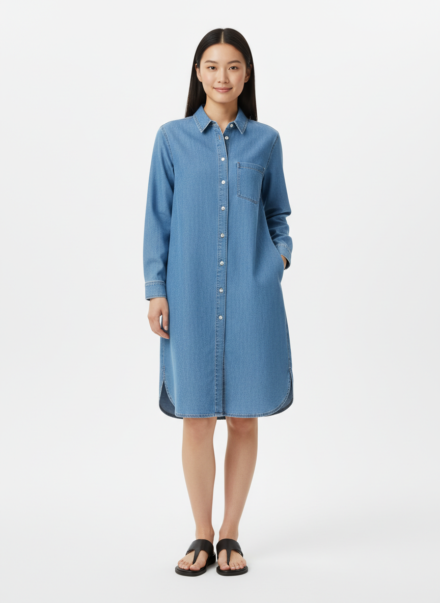 Rebel Denim Shirt Dress