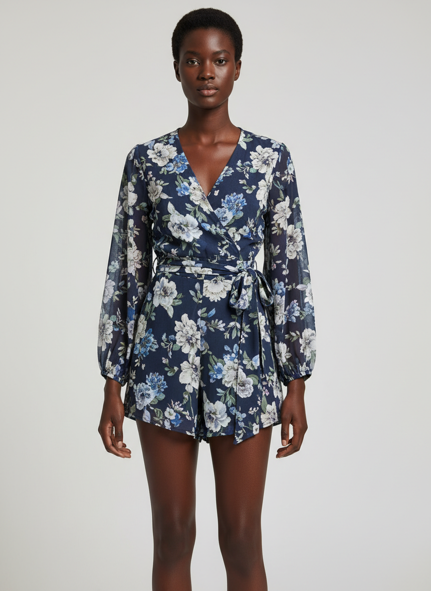Lumina Wrap Tie Romper