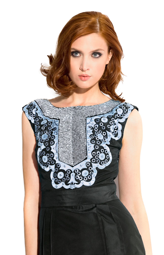 Gusso Silk Evening Dress