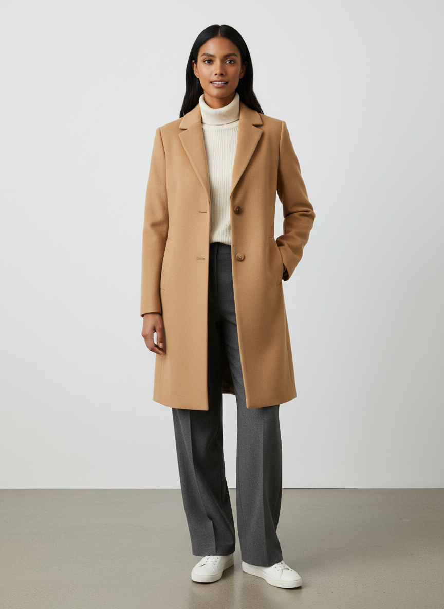 Vera Tailored Wool Topcoat
