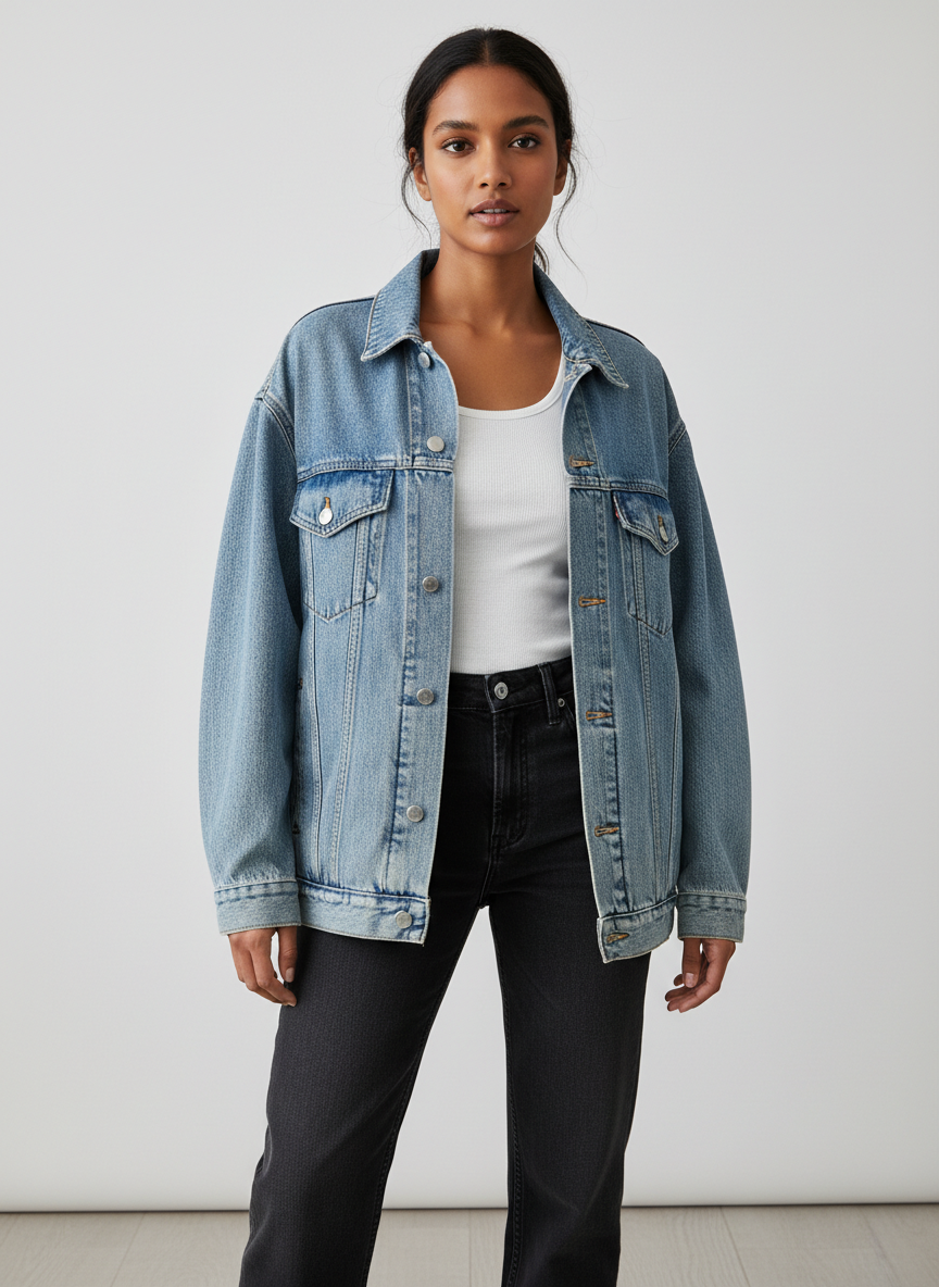 Rebel Oversized Denim Trucker