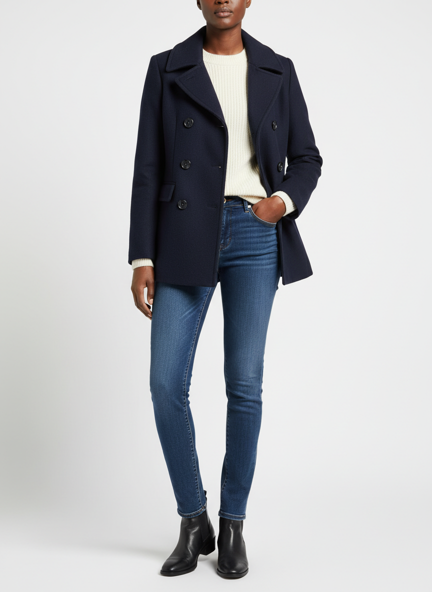 Vera Double Breasted Peacoat