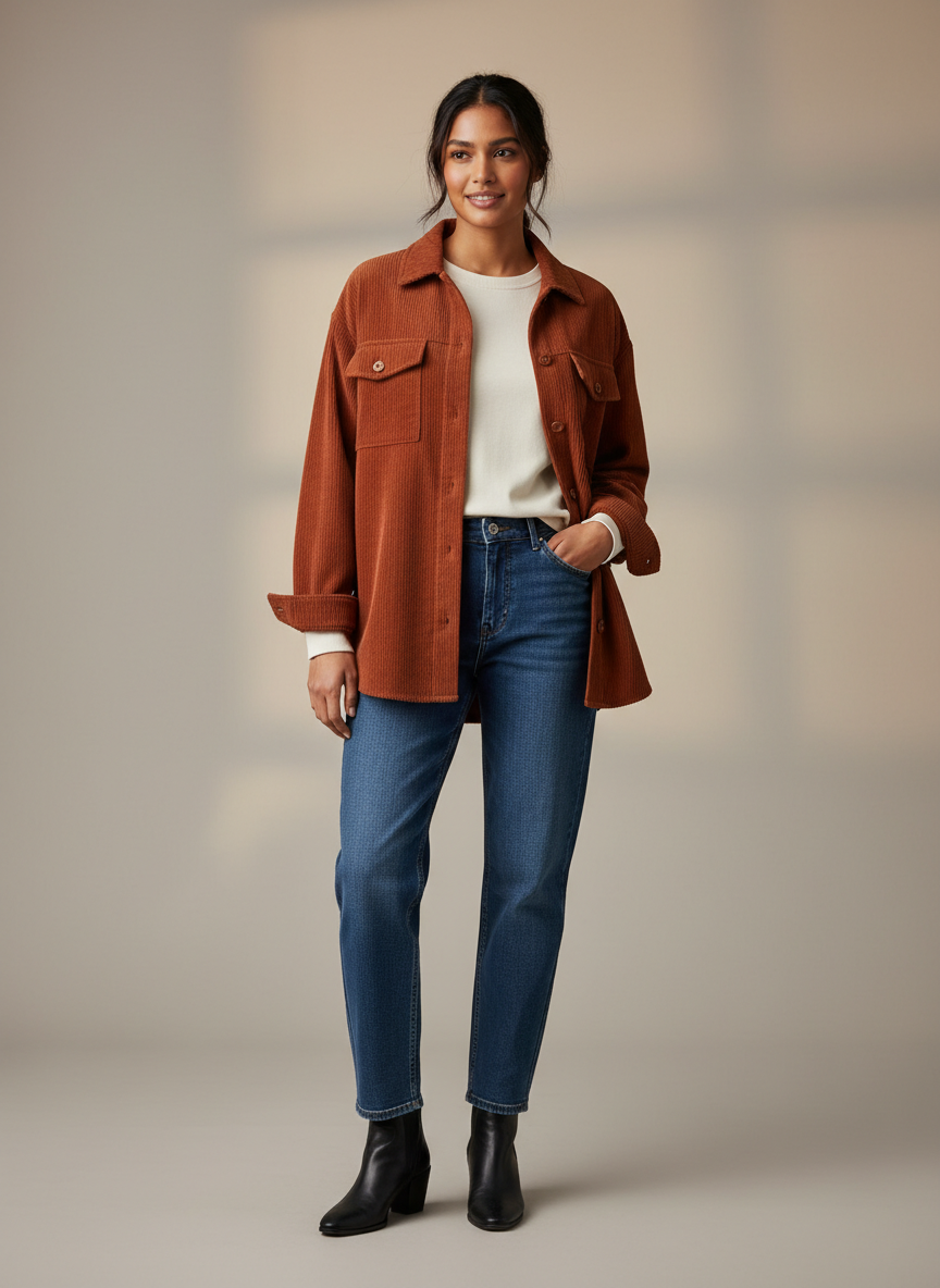 Rebel Corduroy Shacket
