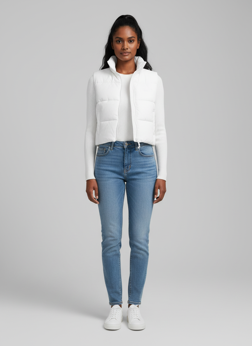 Aura Cropped Puffer Vest