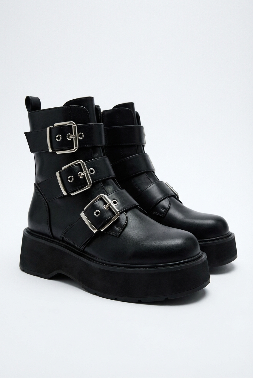 The Venom Buckle Combat Boot
