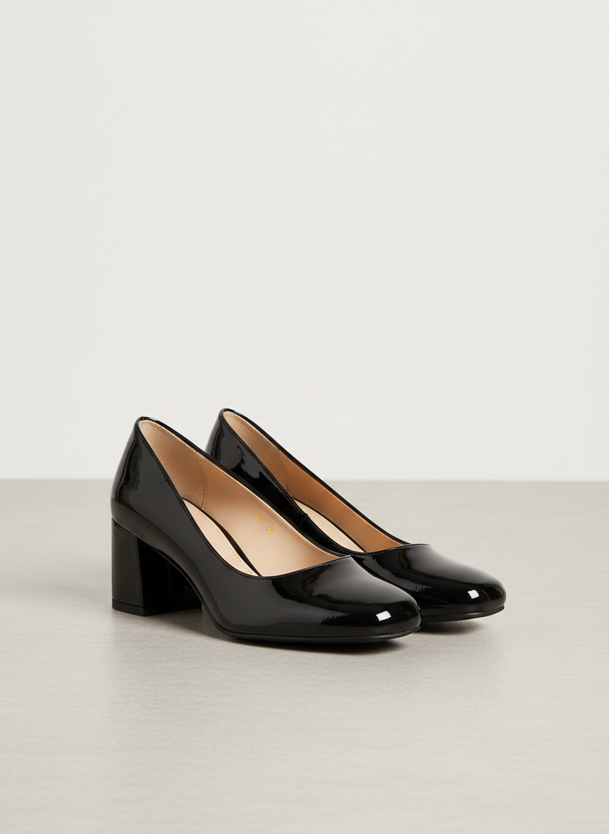Nova Block Heel Court Shoe