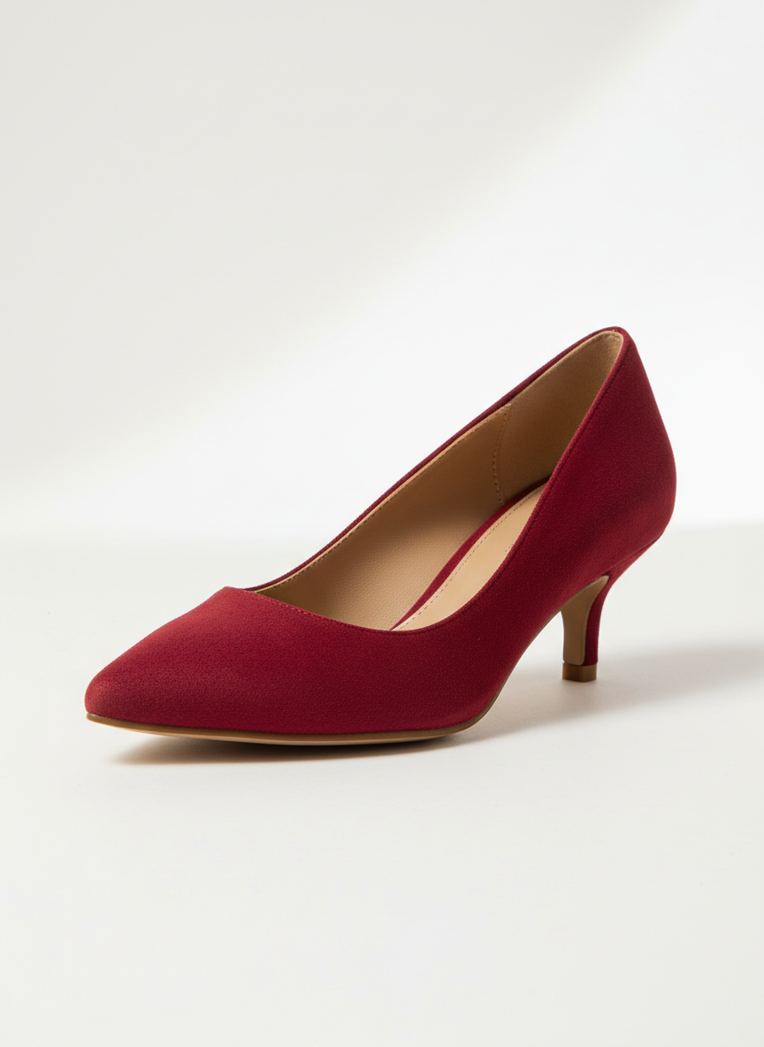 Lumina Pointed Toe Kitten Heel