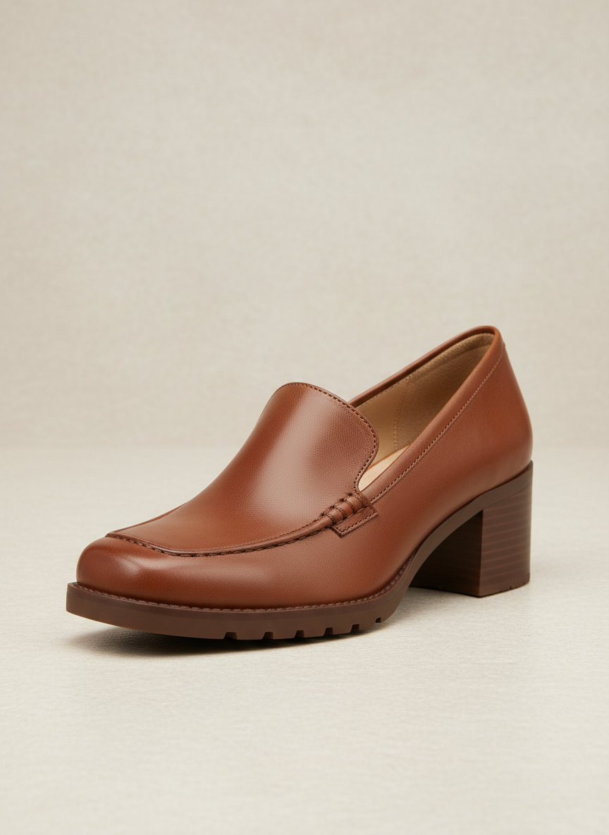 Solstice Chunky Heel Loafer