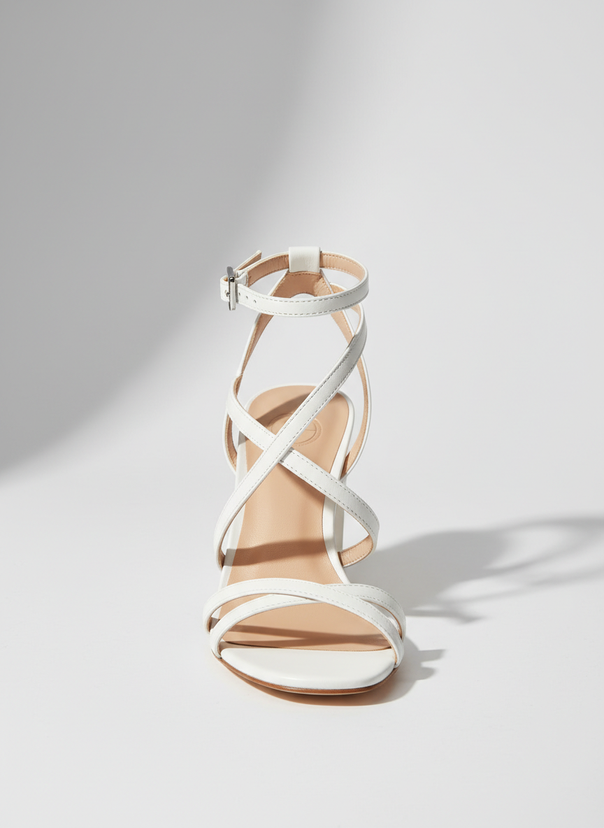 Lumina Asymmetrical Strap Heel