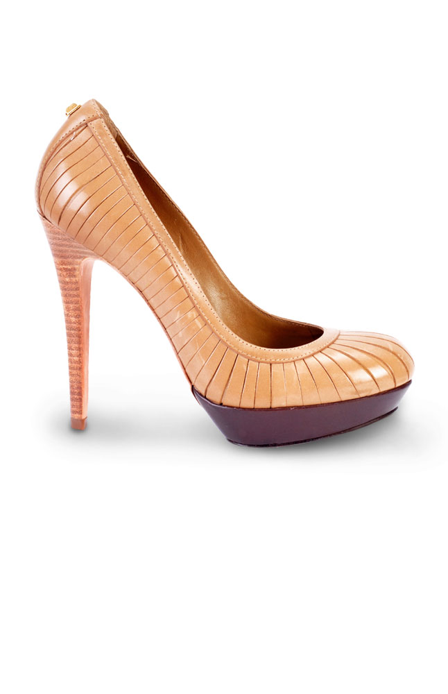 Synergy Brown Leather Stiletto Pumps