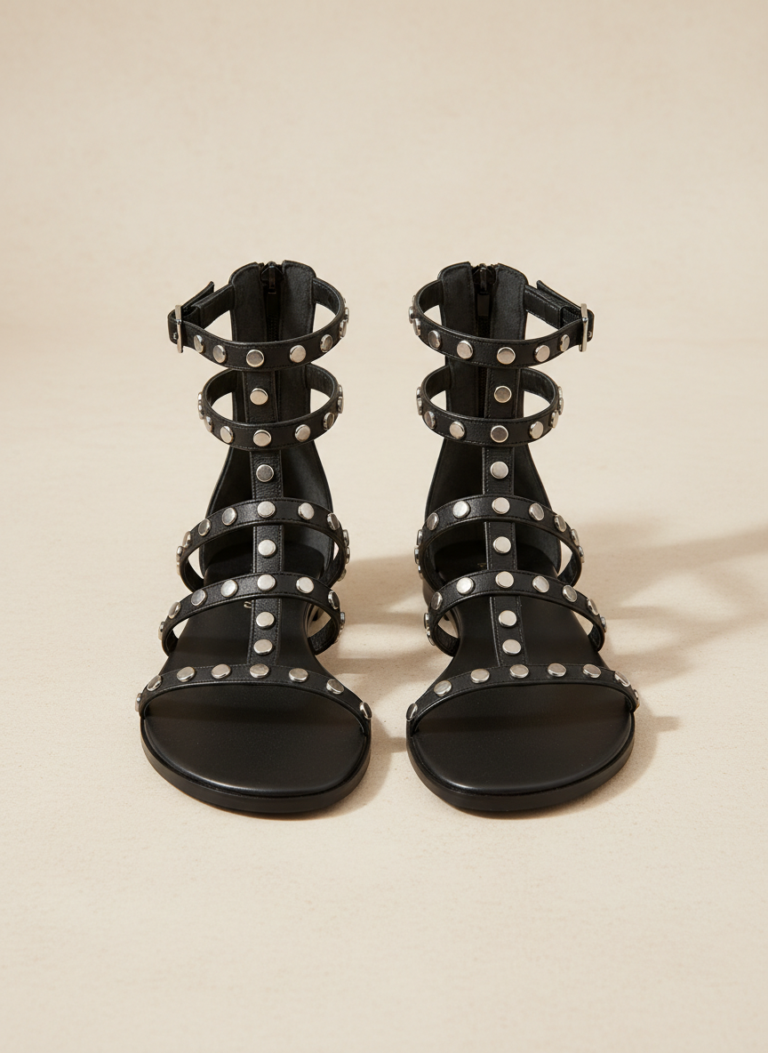 Rebel Studded Gladiator Sandal