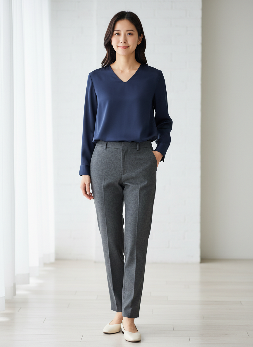 Aura V-Neck Silk Blouse