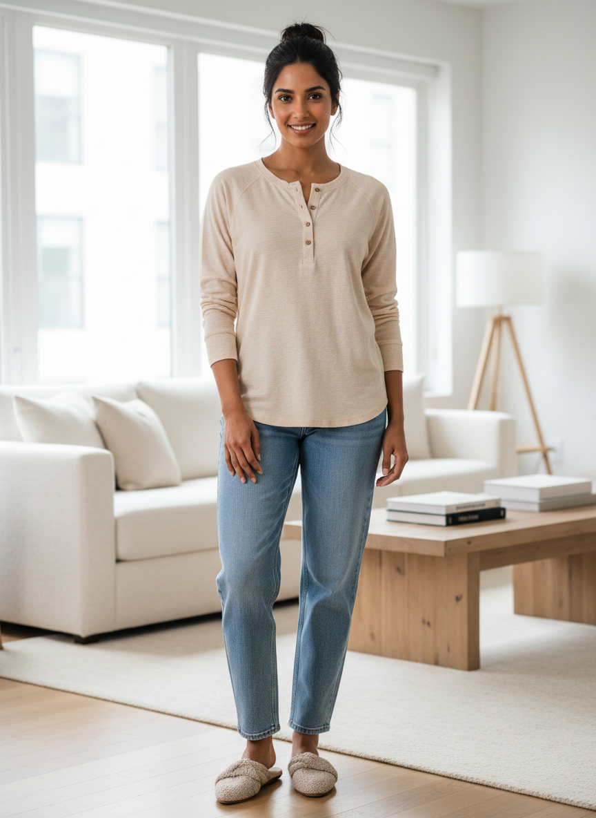 Nova Henley Long Sleeve