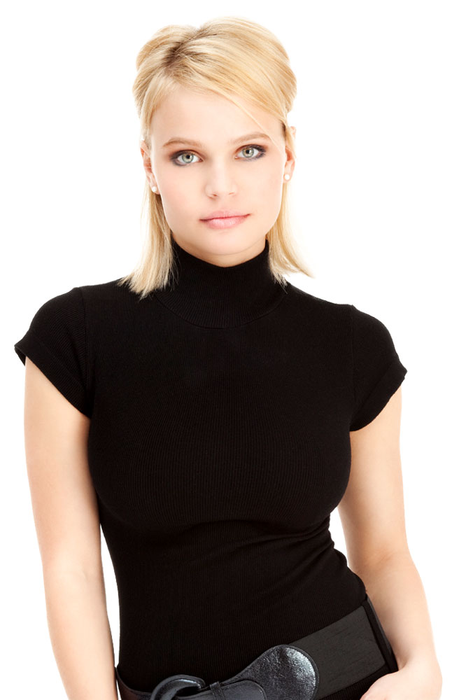Luigi Valenti Black Sweater Dress
